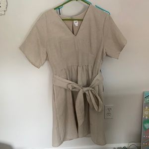 GAP Tan Linen Dress